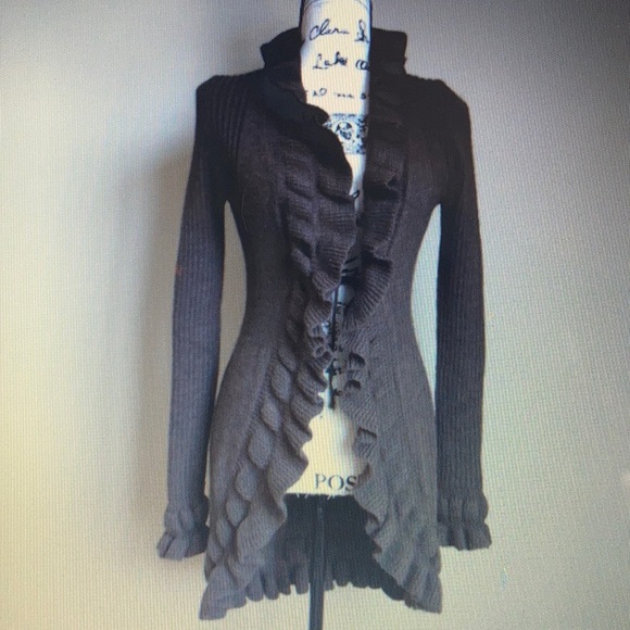 Elisabetta wool, mohair long cardigan - Picture 11 of 11